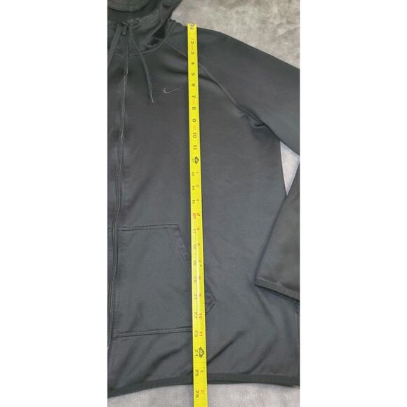 Nike Therma Fit Size XL Full Zip Hoodie Black Women's Gym Hiking Running C19-19 - Picture 2 of 9